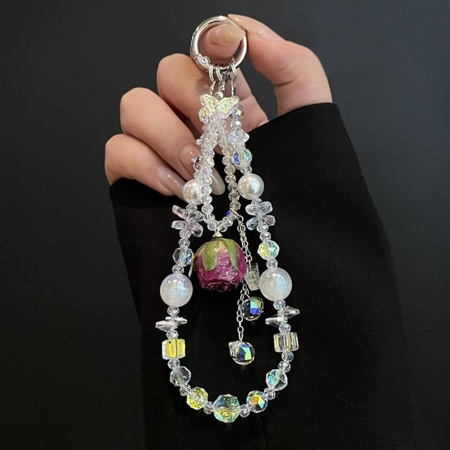 Beaded Lanyard Phone Pad with