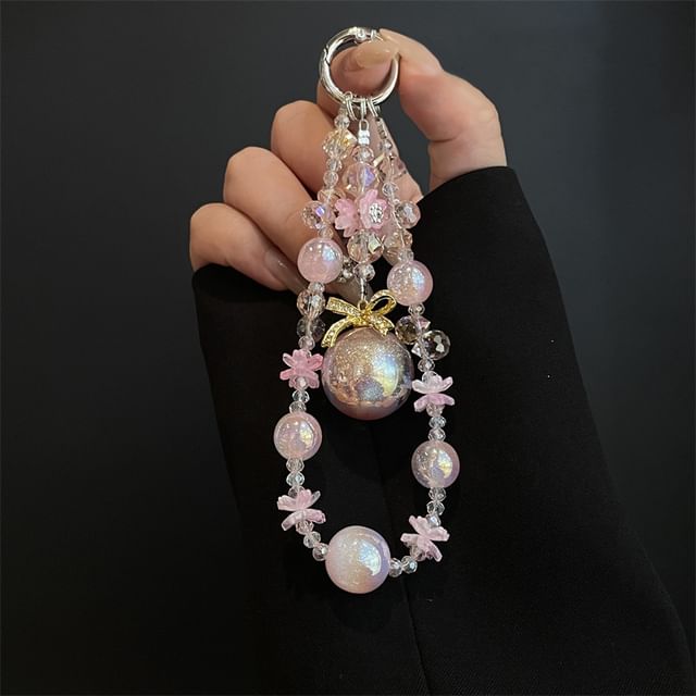 Pad Lanyard with Pearl Phone Faux