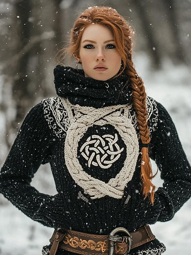 Women's Viking Vintage Sweater Vintage Daily Casual