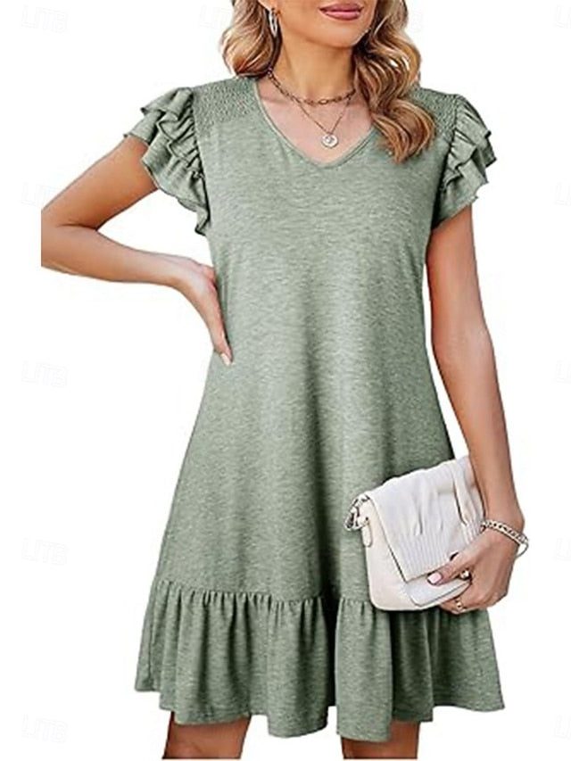 Women's Mini Dress Casual Dress A Line Dress Stylish Basic
