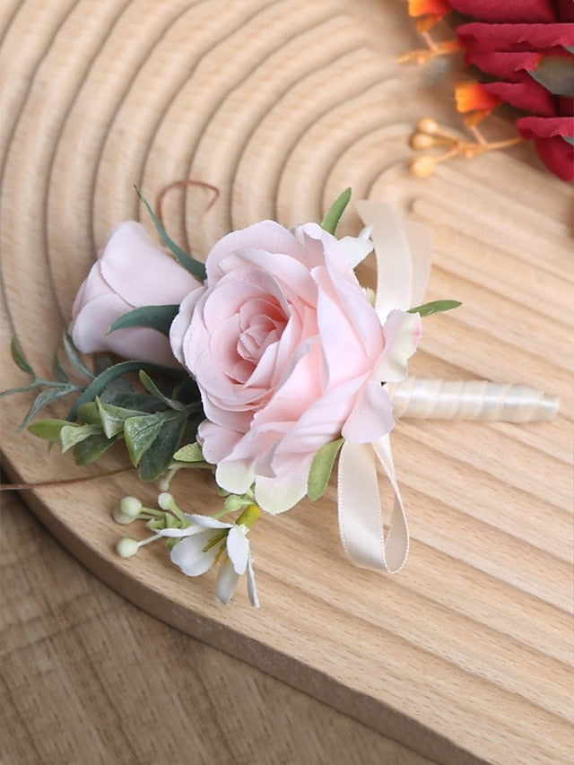 Elegant – Wedding and Wrist Artificial Corsage Boutonniere