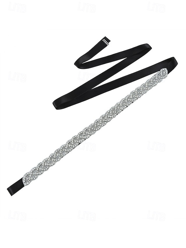 Bridal Waistband Elegant – Rhinestone Crystal Wedding