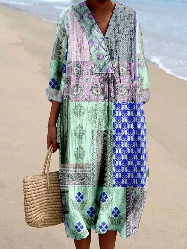 Women's Midi Dress Casual Dress Sundress A Line Dress