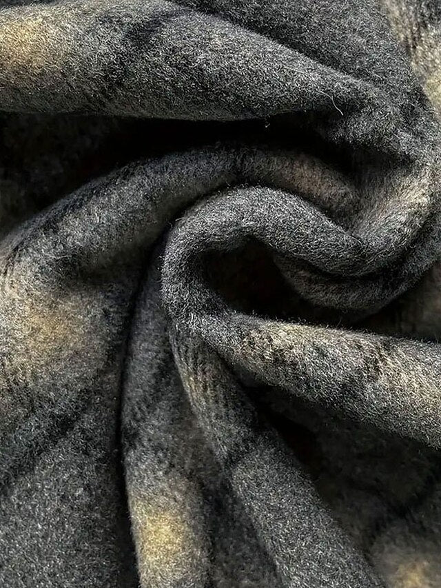 Women's Elegant Fashion Casual Midi Mid Waist Skirts Plaid