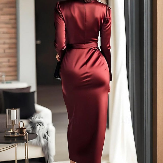 Women's Long Dress Maxi Dress Satin Dress Party Dress