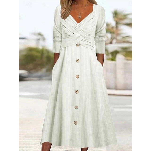 Women's Maxi Dress A Line Dress Casual Daily Regular Fit