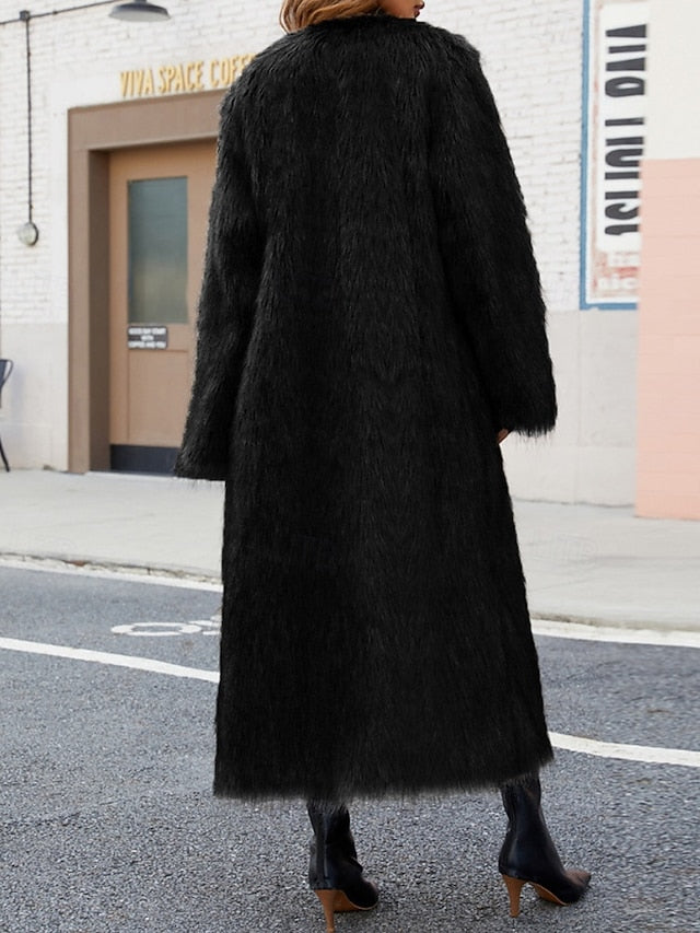 Warm Coat Comfortable Women's Faux Fur Furs