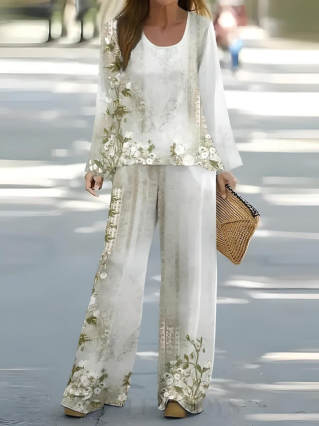 Women's 2 Pieces Basic Neon & Bright Shirt Blouse 3/4