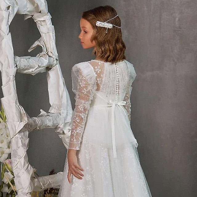 Dress Formal Flower Girls' First Girl Princess Gown