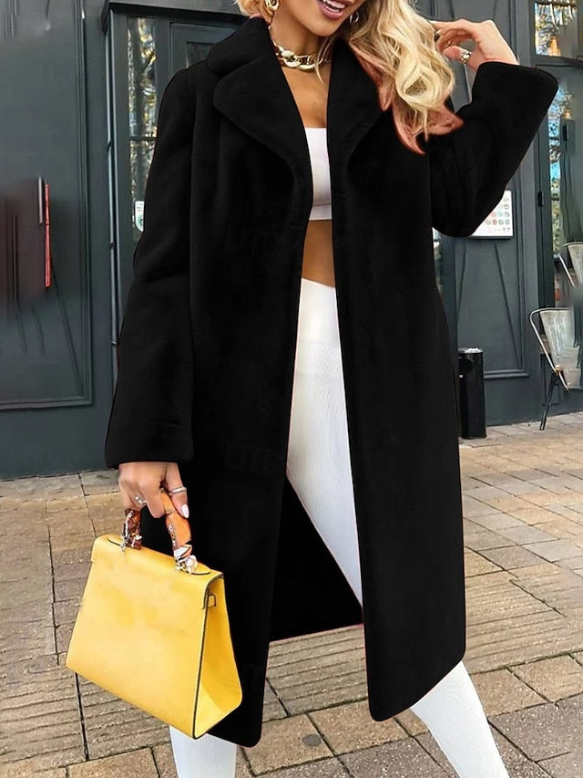 Faux Women's Fur Furs Coat Warm Comfortable