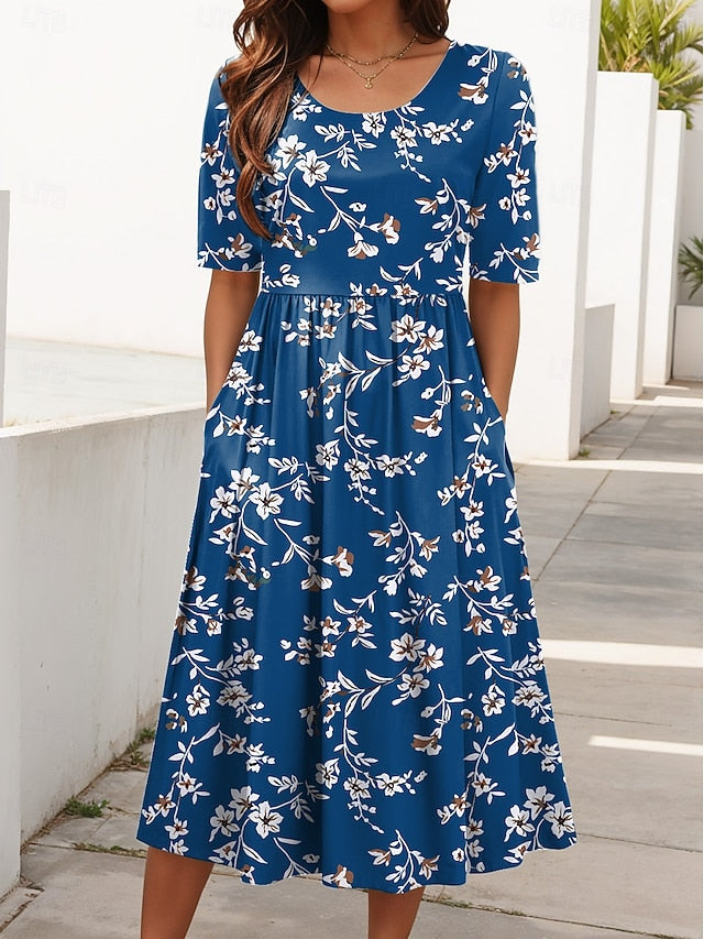 Women's Midi Dress Summer Dress Vacation Casual Beach