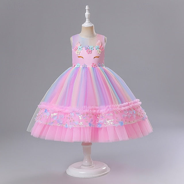 Kid's Dress Princess Girls' Girl Flower