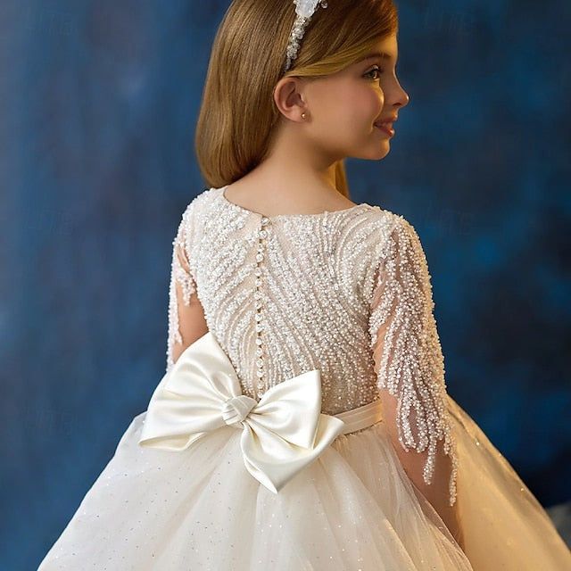 Girl Flower Girls' Kids Dress Party First Communion