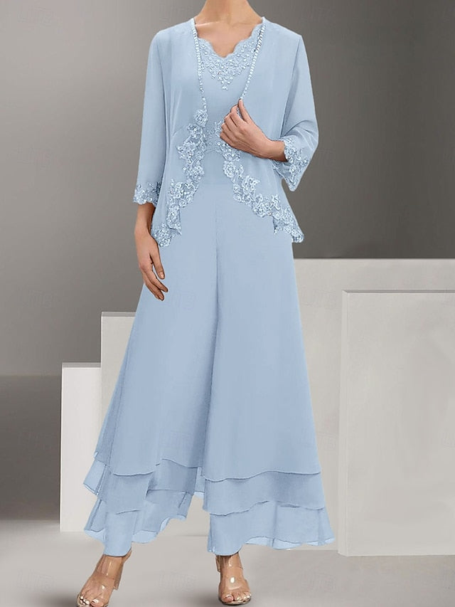 Elegant Sets Dress of Mother Wedding Guest the Bride