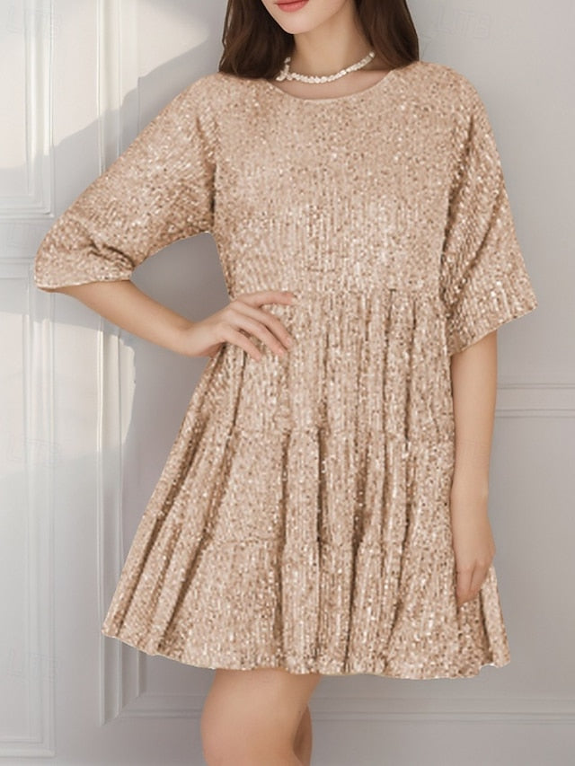 Women's Mini Dress Sequin Dress Party Dress Elegant Dress