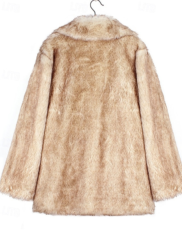 Furs Warm Fur Faux Women's Coat Comfortable