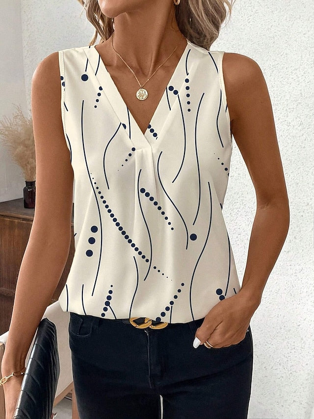 Women's Camisole Tank TopGraphic Polka Dot Stylish Casual