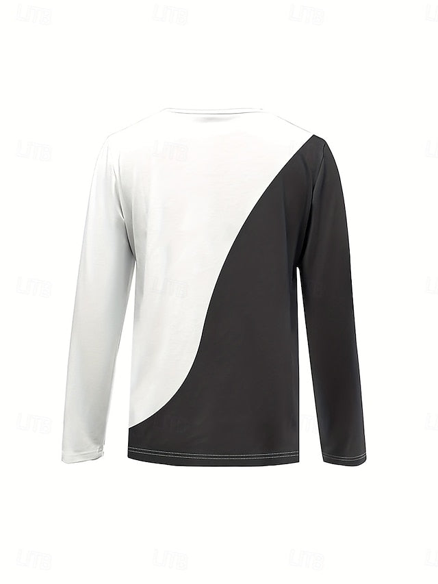Women's T Shirt Zipper Print Graphic Geometric Color Block