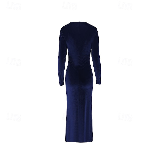 Women's Long Dress Maxi Dress Christmas Dress Velvet Dress