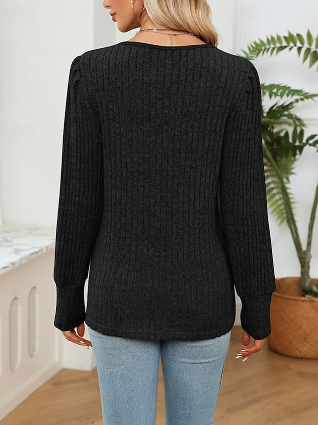 Women's Sweater Pullover Daily Stylish Casual Color Block