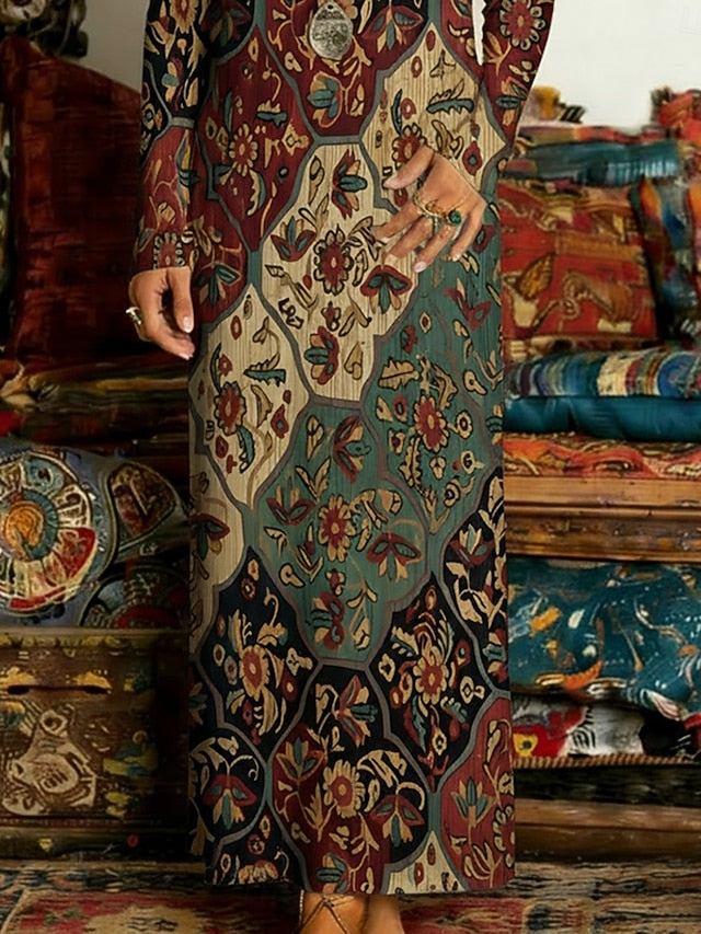 Women's Long Dress Maxi Dress Vintage Dress Casual Dress