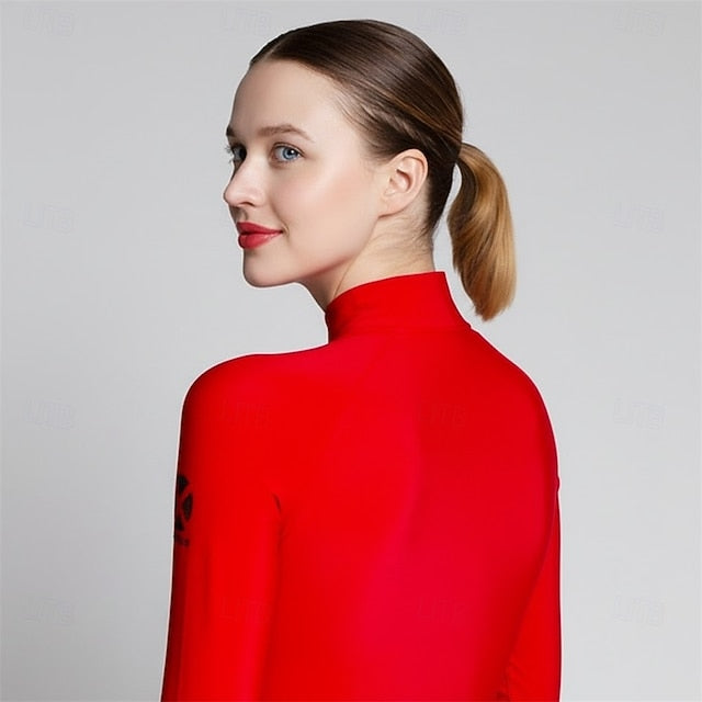 Figure Skating Fleece Jacket Women's Ice Skating Jacket Top