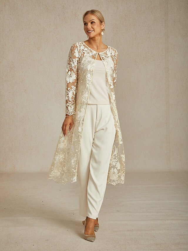 Women's Jacket Breathable Lace Embroidery Elegant Floral