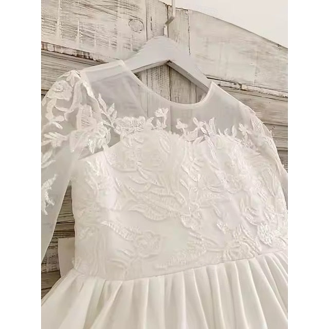 Girls' Communion Flower Party First Girl Dress