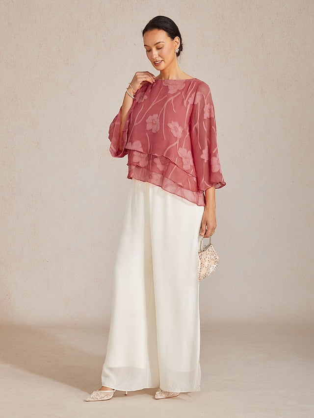 Women's Lace Shirt Blouse Dressy Tops Chiffon Tops
