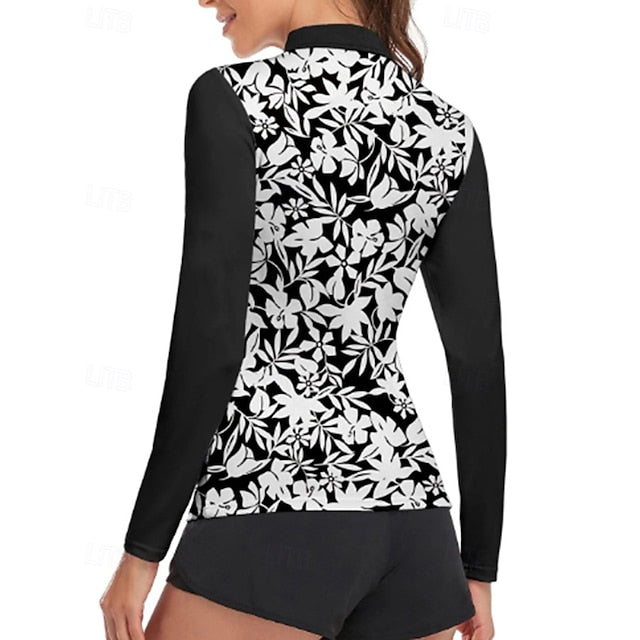 Women's Graphic Tennis Shirt Sport Top Long Sleeve Print