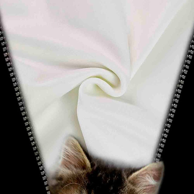 Women's Plus Size Sweatshirt Pullover Cat Street Casual