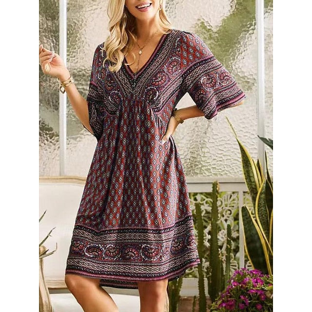 Women's Midi Dress Casual Dress Summer Dress Boho Dress