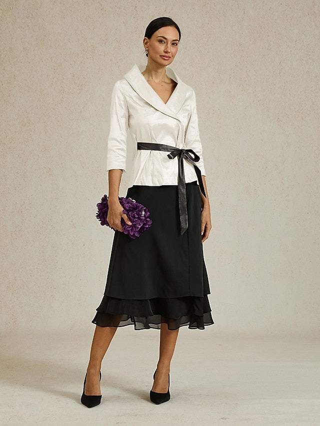 Women's Dressy Tops Floral Elegant Vintage Romantic 3/4
