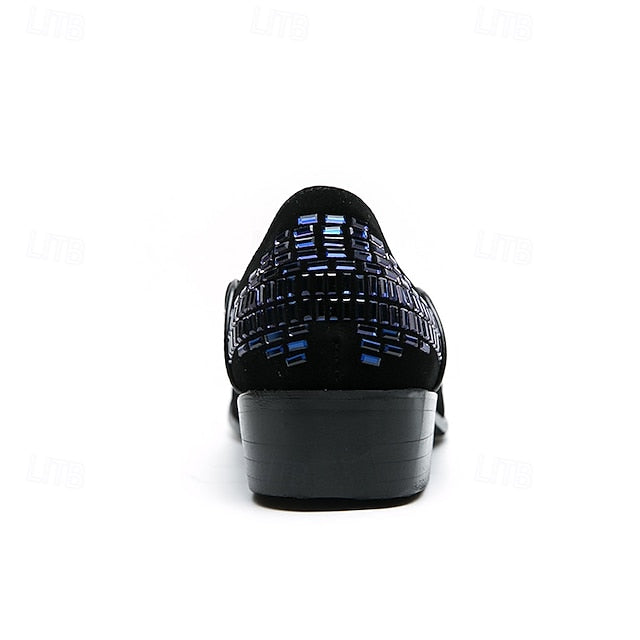 – Prom Monk Silver Elegant Strap Men's and Woven Loafers