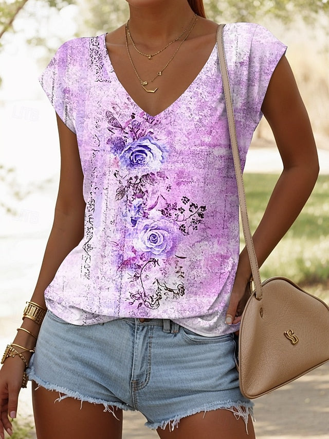 Women's Camisole Tank Top Print Floral Graphic Vintage