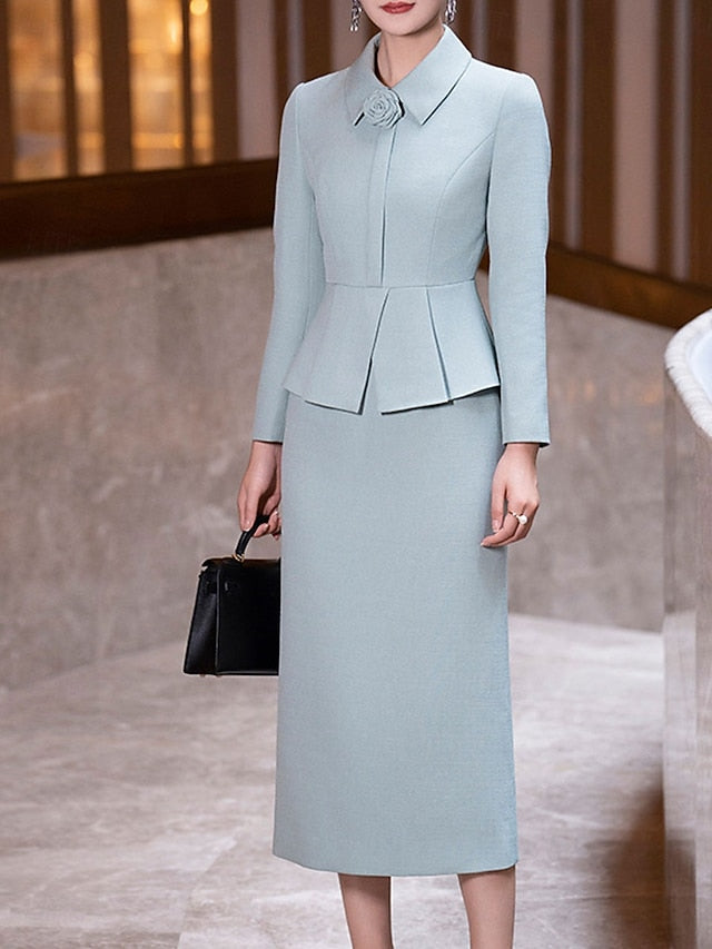 of Column Dress Vintage Elegant Bride / Shirt the Sheath Mother