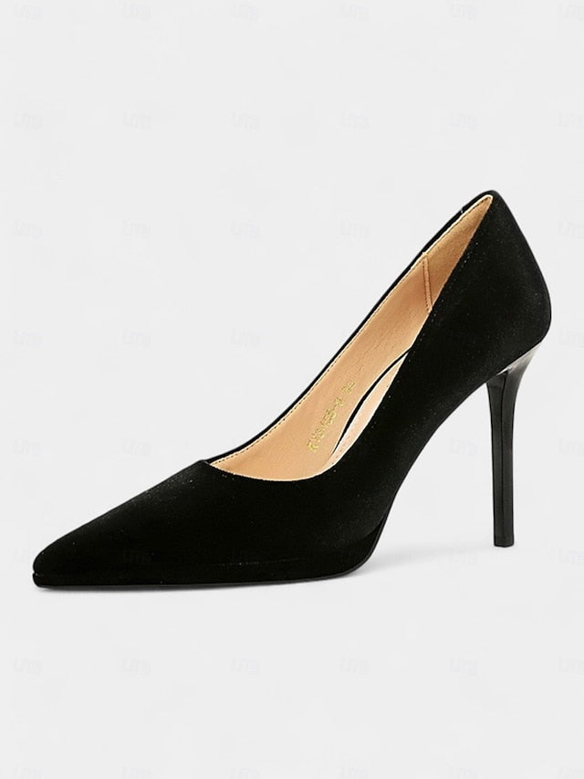 Heel Pumps and Women's Velvet Burgundy with Stiletto