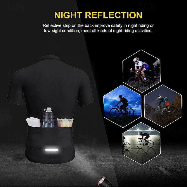 Men's Women's Cycling Jersey Graphic Geometric Short
