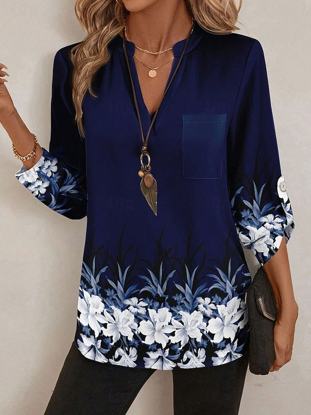 Women's Blouse Print Floral Graphic Vintage Tropical