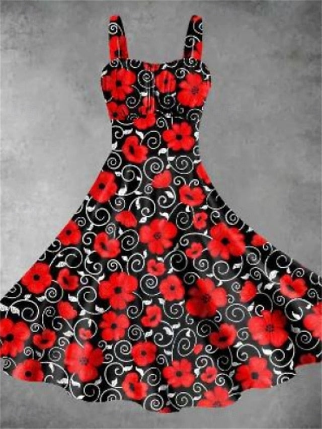 Women's Midi Dress Summer Dress Stylish Casual Vacation