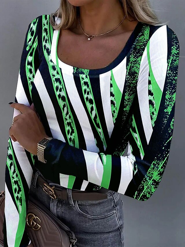 Women's Tunic Print Graphic Leopard Abstract Vintage