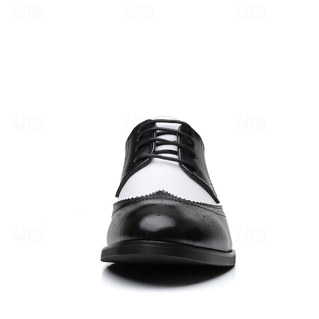Shoes Brogue White with Men's Oxford and Black