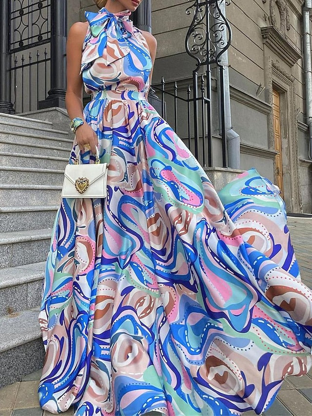 casual.maxi dress Women's Long Maxi Dress Casual Dress Cocktail Dress spring 3 2026 Size:US6/UK10/EU36 Elegant Grey Quinceanera Dresses