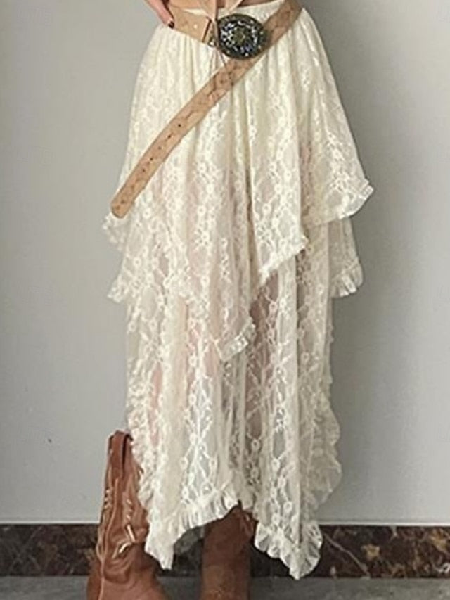 Women's Lace Skirt Bohemia Vintage Fashion Casual