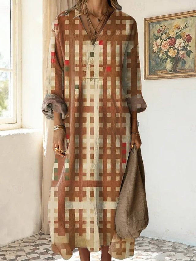 Women's Midi Dress Shift Dress Vacation Casual Going out