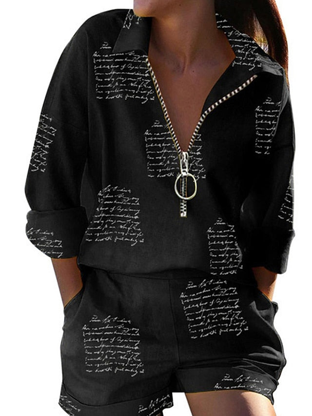 Women's Loungewear Sets Butterfly Letter Fashion Casual