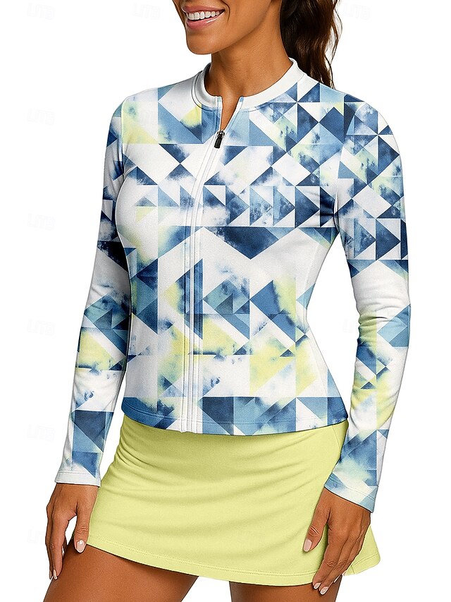Women's Geometric Sport Shirt Tennis Shirt Tennis Top Long