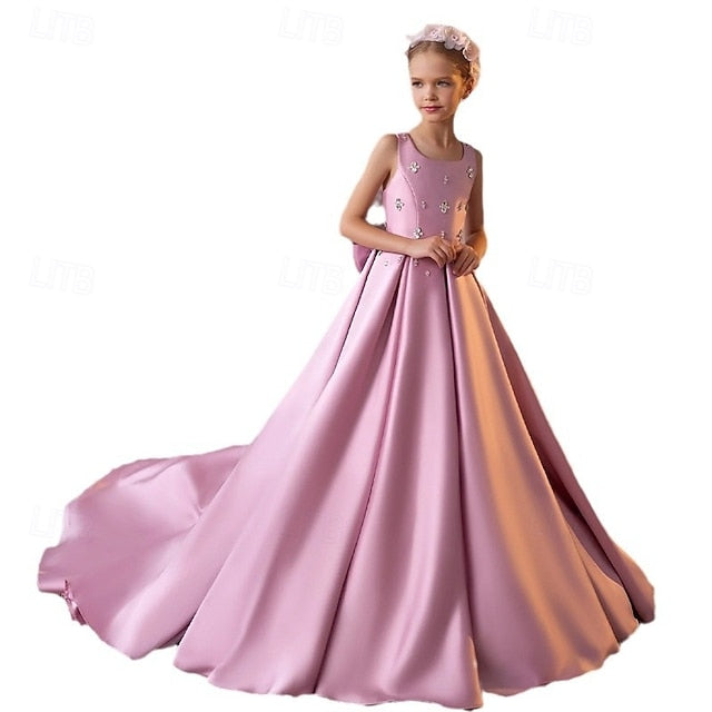 Girls' Party Kids First Girl Dress Communion Flower