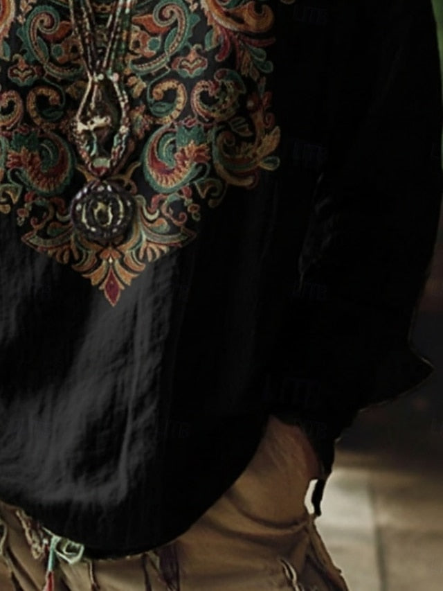 Women's Boho T-shirt T Shirt Tee Top Print Floral Plants