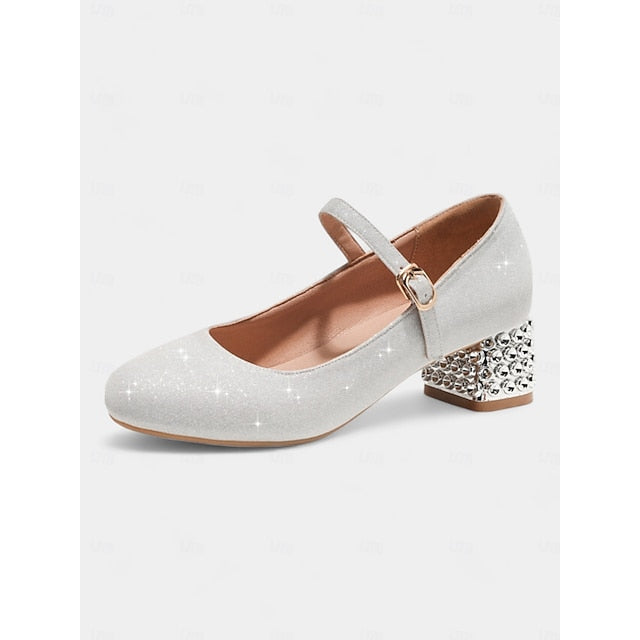 and with Glitter Jane Shoes Mary Women's Girls' Dance